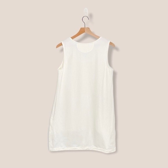 SOFT SURROUNDINGS Women's Sleeveless Top Petite Small PS Tunic Ivory Off White - Picture 2 of 11